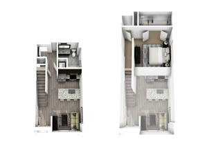 Central Station (Moved to RC) - Berkshire - 1 BR/1 BA, Townhome