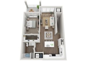 Floor Plan 1E | Seasons at Mount Pleasant | Apartments in Mount Pleasant, WI