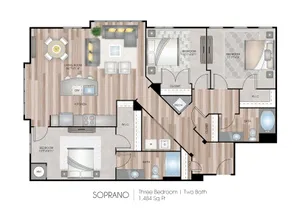 3 Bdrm Floor Plan