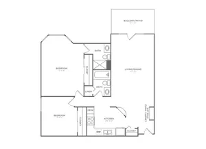 B2F | 2x2 | 1192 sq ft