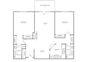 B2H | 2x2 | 1403 sq ft