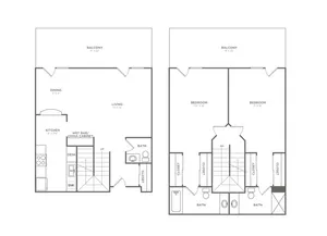 B2T | 2x2.5 | 1557 sq ft