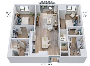 C10 | 2x2 | 1102 sq ft