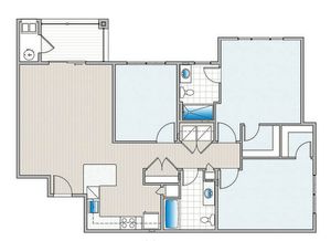 2 Bedroom Apartment with Den