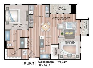 Two Bedroom Floorplan
