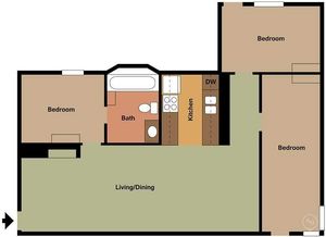 3 Bedroom 1 Bathroom
