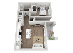 Floor Plan 1B | Seasons at Mount Pleasant | Apartments in Mount Pleasant, WI