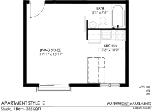 Studio- E floor plan