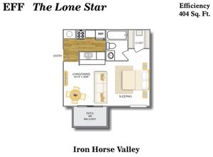 Floor Plan 8 | Apartments North San Antonio | Iron Horse Valley Apartments