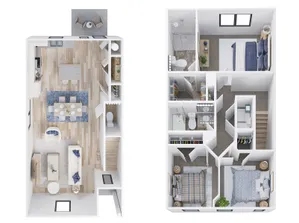 Townes at Hamilton - Floor Plan Image