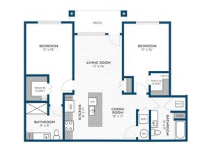 Floor Plan 2J | Seasons at Franklin | Apartments in Franklin, WI