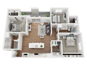 steel floor plan 3d