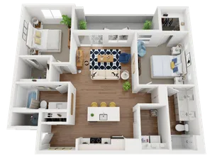 oxford floor plan 3d