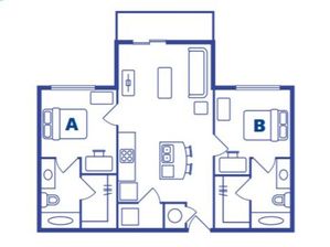 2 Bedroom, 2 Bath