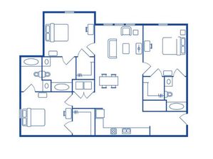 3 Bedroom, 2 Bath XL