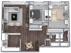 2 Bed 2 Bath