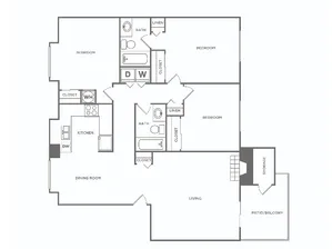 Three Bedroom | 3 bed 2 bath | 1150 sq ft