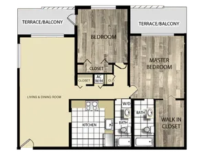 Gardenia | 2 bedrooms, 2 bath