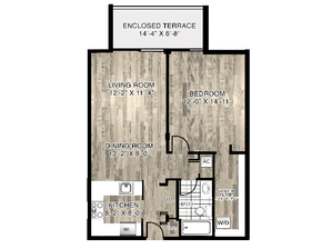 1 Bedroom, 1 Bathroom