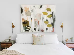 Bed with nightstands
