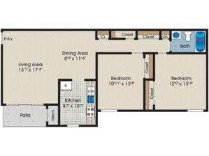 The Pointe at White Marsh (Closed) - Two Bedroom - B1