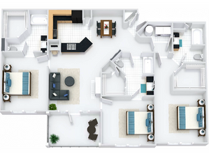 Oxford Floor Plan with Balcony