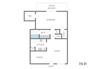 Blue Vine 1x1a 715 SF