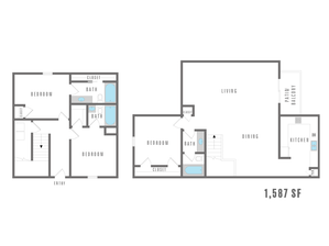 Chestnut Park 3x2 - 1,587 sq. ft