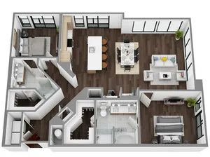 P: 2 Bed / 2 Bath