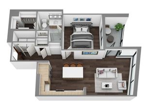Floor Plan G - 3D