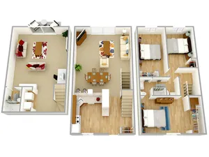 3 BR Townhome