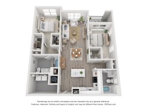 2 Bed 2 Bath Apartment