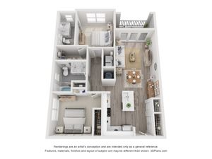 2 Bed 2 Bath Apartment