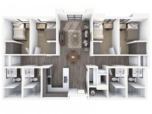 4x4 floorplan map