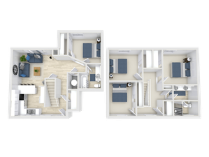 3 bed
