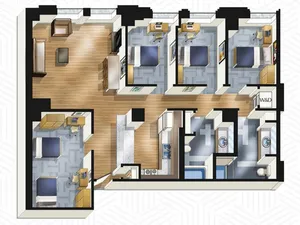 The Buckingham Student Living - 4x2. Floors 14-18