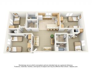 4x2 floor plan