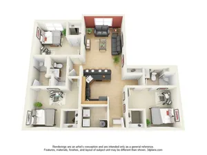 1010 Lofts on Main - 3 Bedroom 3 Bath