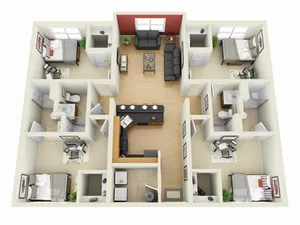 1010 Lofts on Main - 4 Bedroom 4 Bath