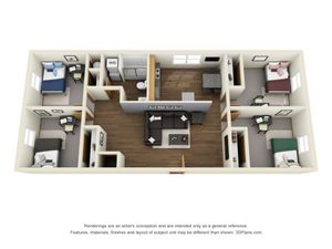 501 Fell - 4 Bedroom 1 Bath