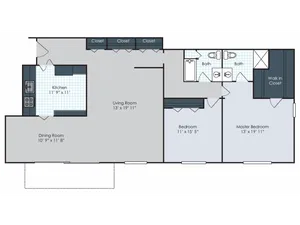 The Oxley - Garden 2 Bedroom