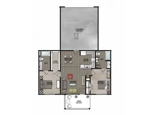 Beacon Place Tuscaloosa - Carlyle 2x2