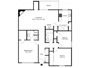 Stonewood Village - 3 Bedrooms / 2 Bathrooms Large