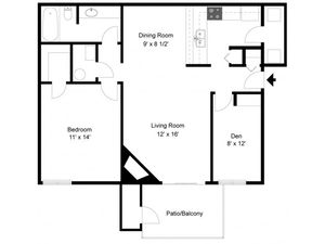The Summit - 1 Bedroom / 1 Bathroom / 850 Sq. Ft.