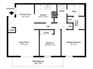 Summerfield Place - 2 Bedroom/ 1 Bathroom