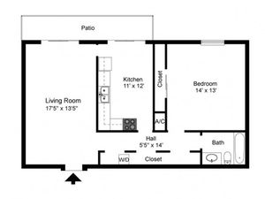 Royal Arms Nashville - 1 Bedroom / 1 Bathroom / 782 Sq. Ft.