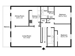 Royal Arms Nashville - 2 Bedrooms / 2 Bathrooms / 1304 Sq. Ft.