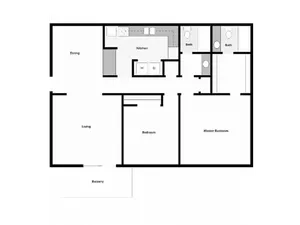 2 Bed 2 Bath