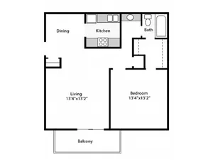 1 Bed 1 Bath