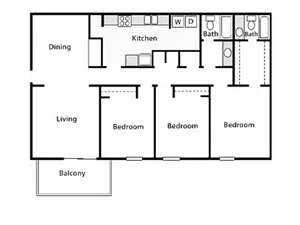 3 Bed 2 Bath